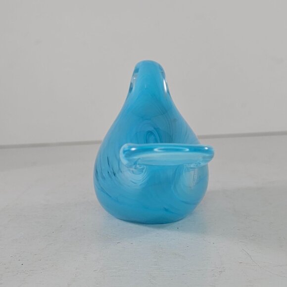 Blue Art Glass Bird Figurine Decorative Accent - Picture 6 of 8
